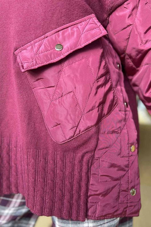 Glencoe Quilt & Knit Burgundy /3/4=